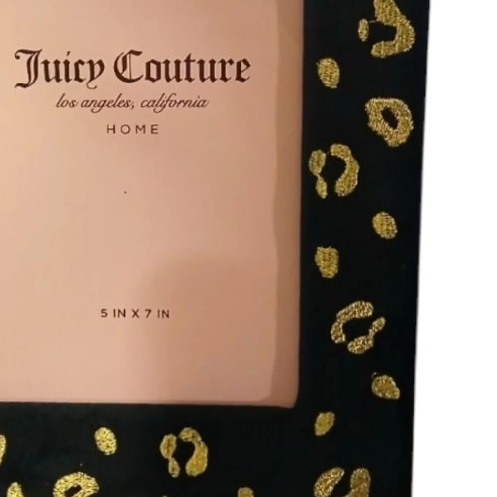 Juicy Couture Animal Print Faux Suede Photo Frame - 5x7